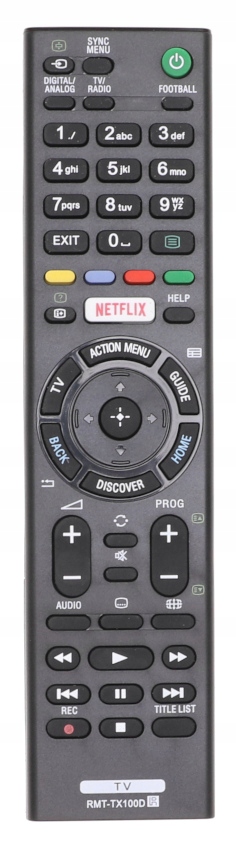 PILOT Do TV Telewizora Uniwersalny SONY BRAVIA Netflix RMT-TX100D