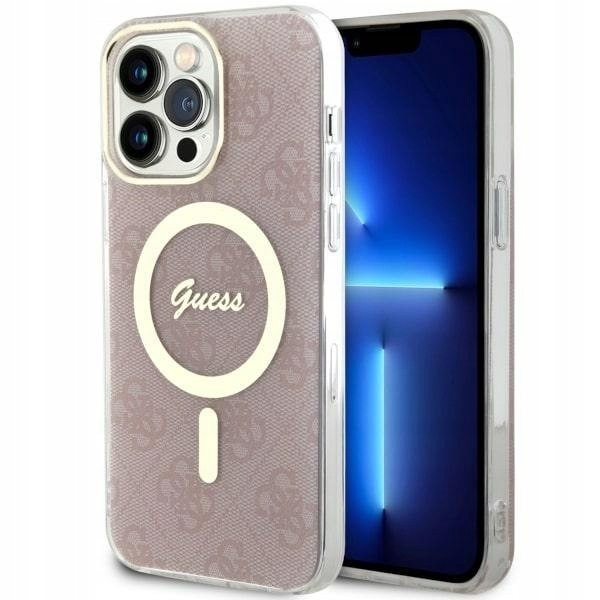 Guess GUHMP14XH4STP iPhone 14 Pro Max6.7" różowy/pink hardcase 4G MagS