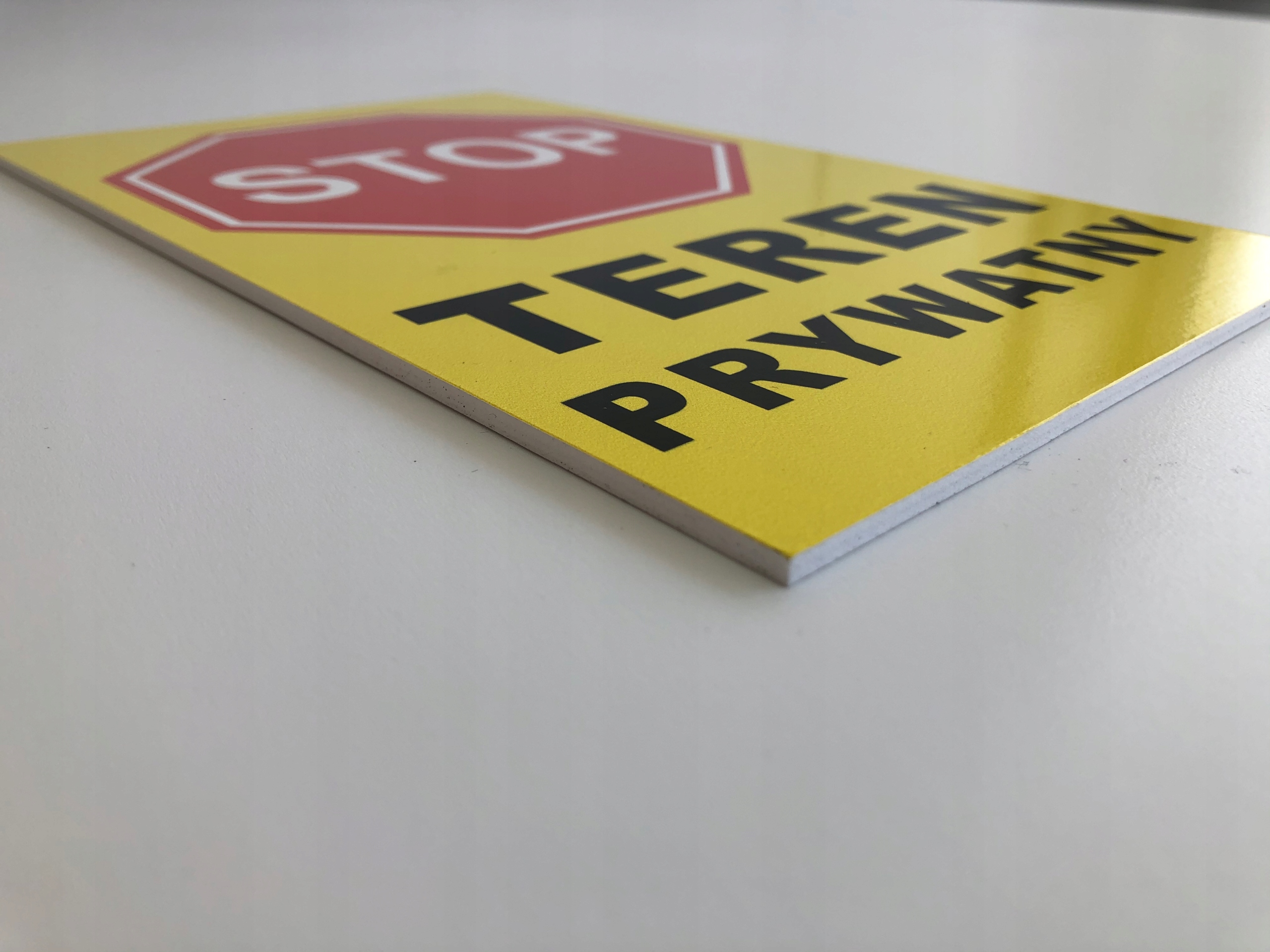 TABLICZKA Teren Prywatny 25x40cm Marka inna