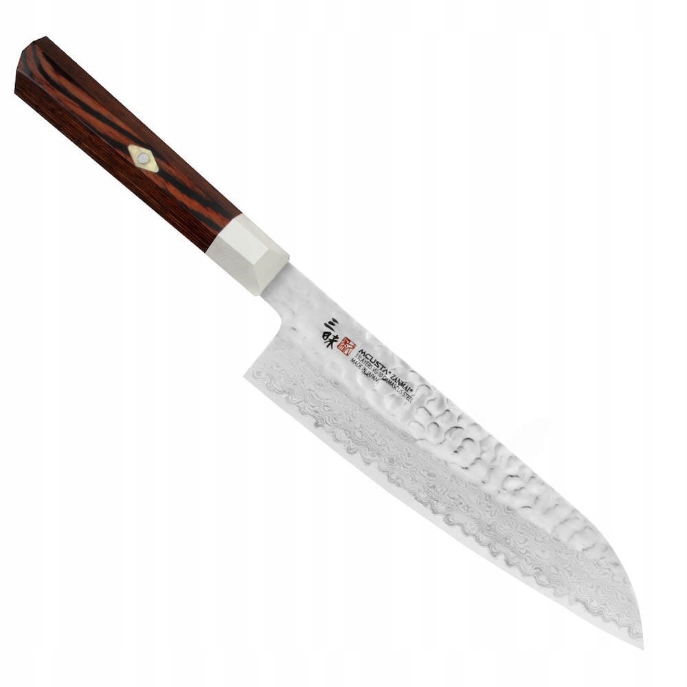 Mcusta Zanmai VG-10 Supreme Hammered Japonský kuchynský nôž Santoku 18 cm