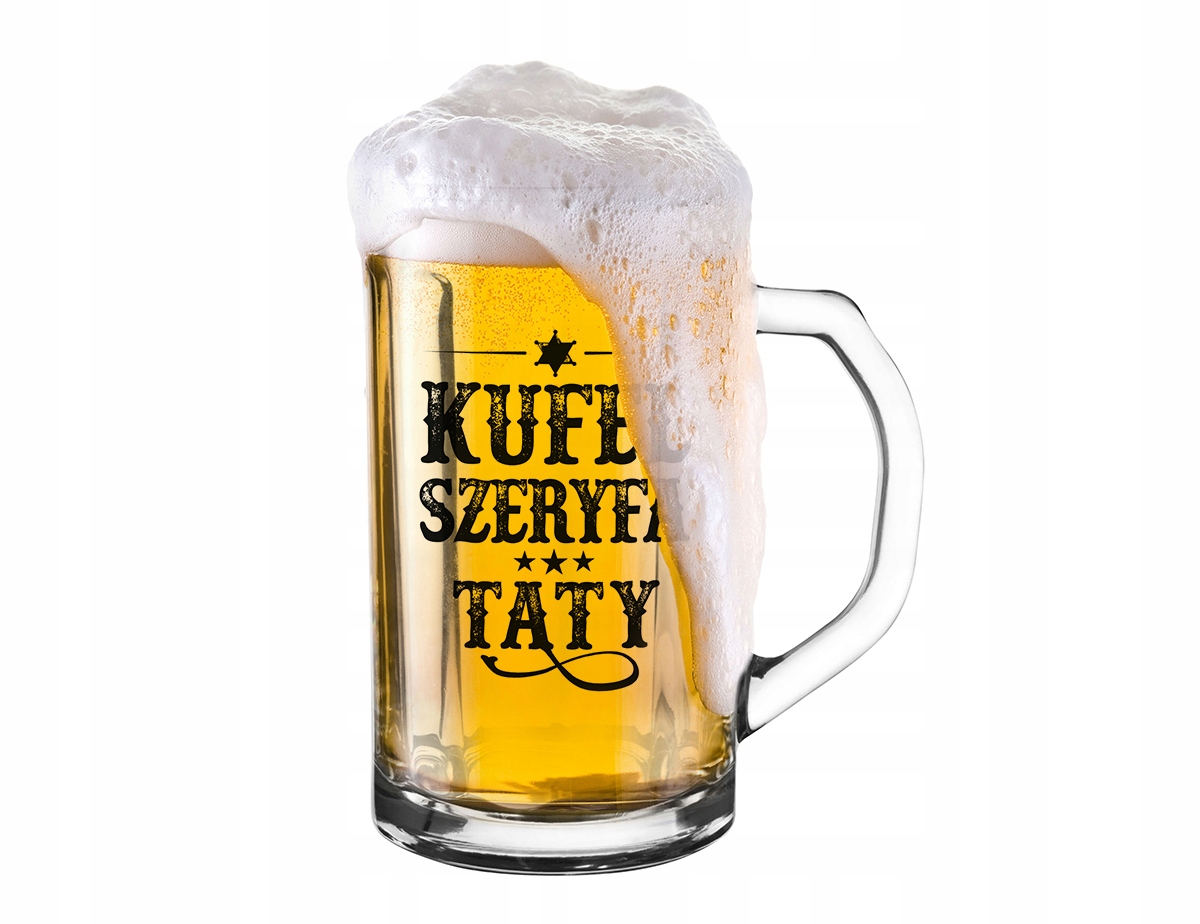 

Kufel Szeryfa 500 ml Na Piwo Dla Taty,prezent,tata