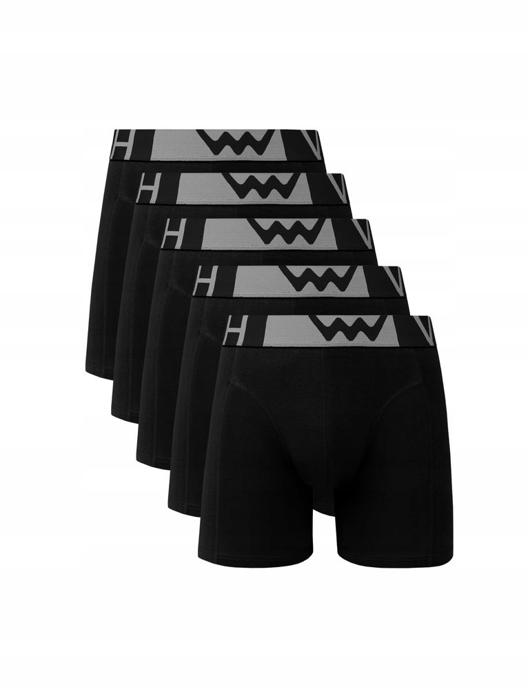 Pánské boxerky Vuch Noor 5pack velikost S černé bavlněné