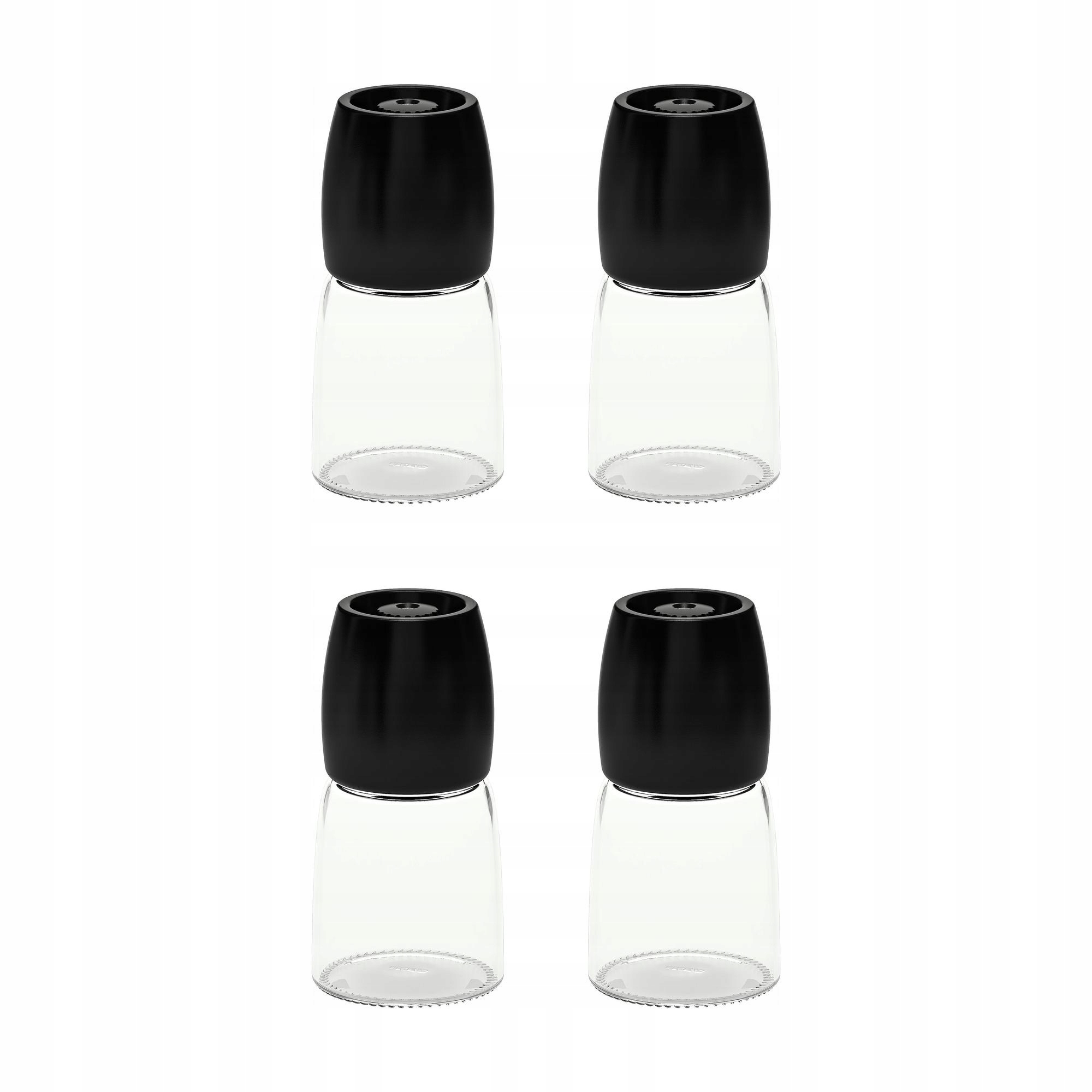 4 ks Keramický mlýnek Ikea 365 Ihardig černý 12.5 cm
