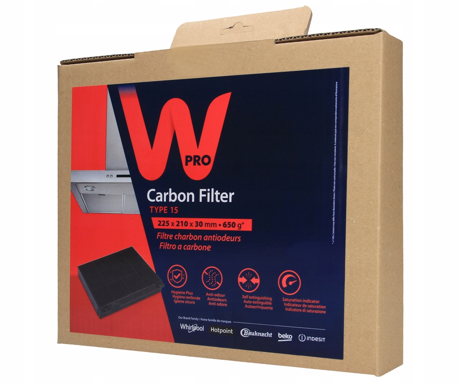 FILTR WĘGLOWY TYP 15 OKAPU WHIRLPOOL ARGA001IX Model WH020219