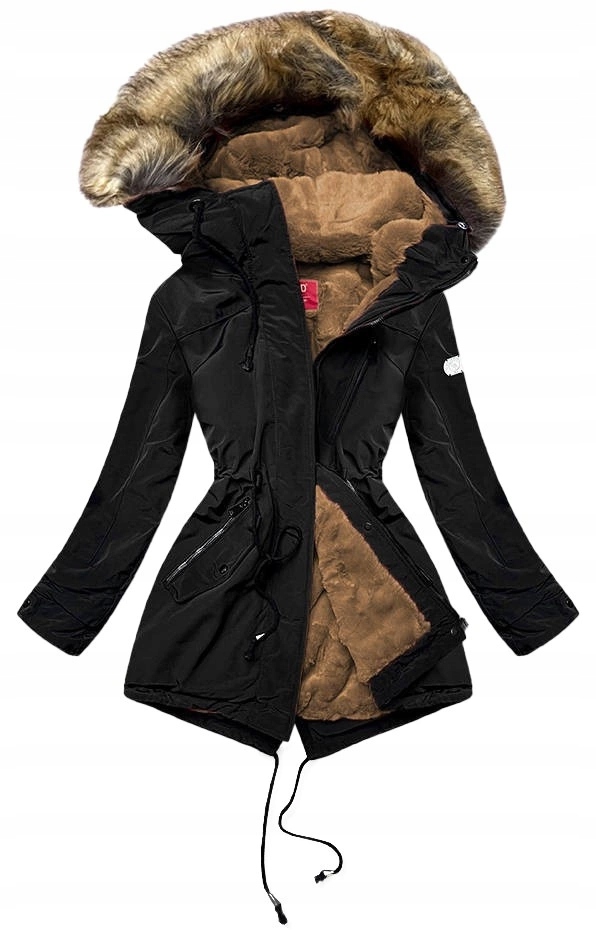 Dámská Zimní Parka M-21207 Černá XL (42)