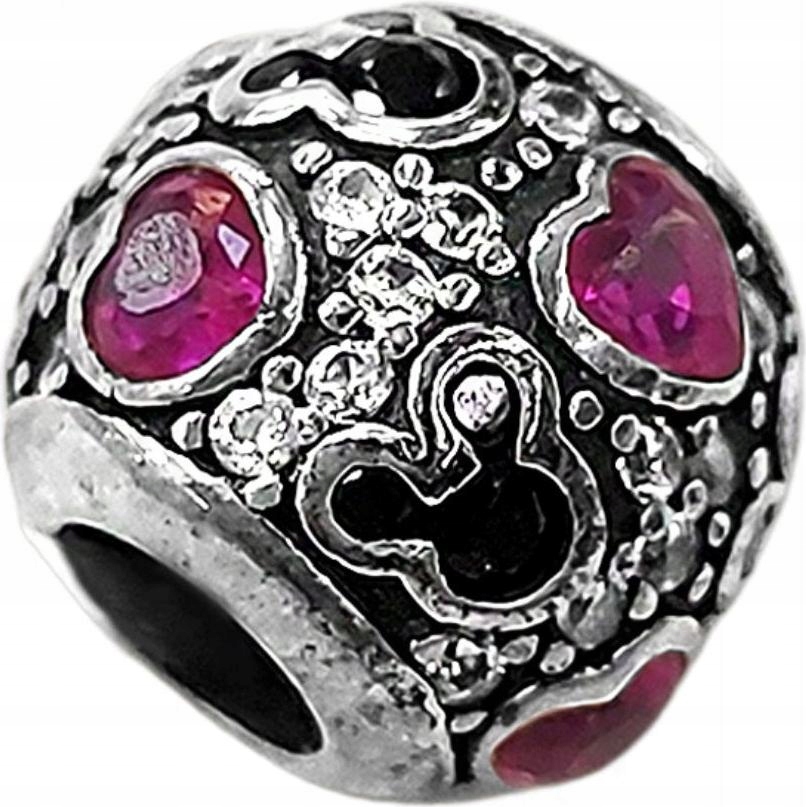 Stříbrný přívěsek na náramky beads 925 kulička s myškou mickey pro ni