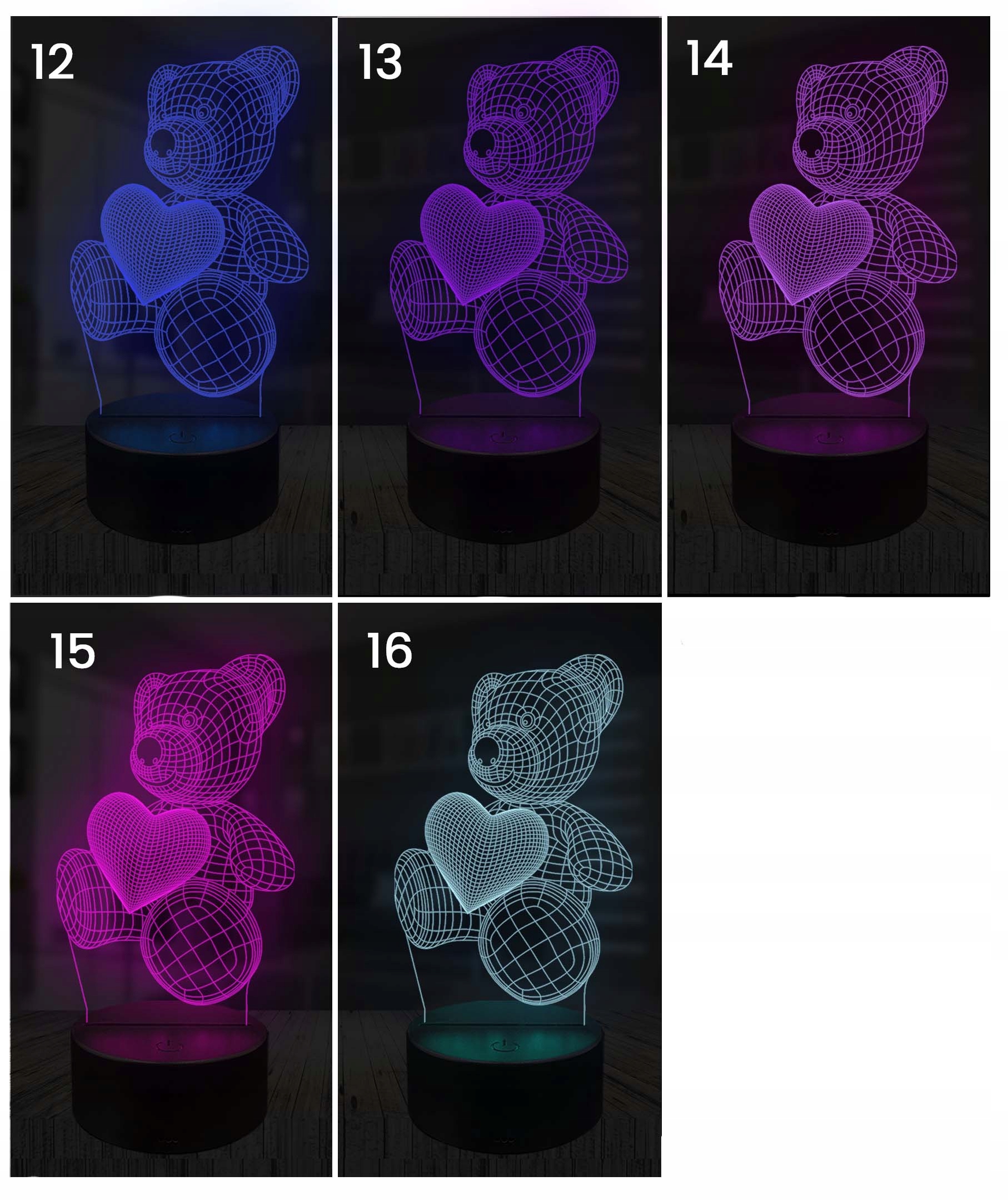 Lampka nocna Piłkarz strzał 3D LAMP LED Kolor dominujący wielokolorowy