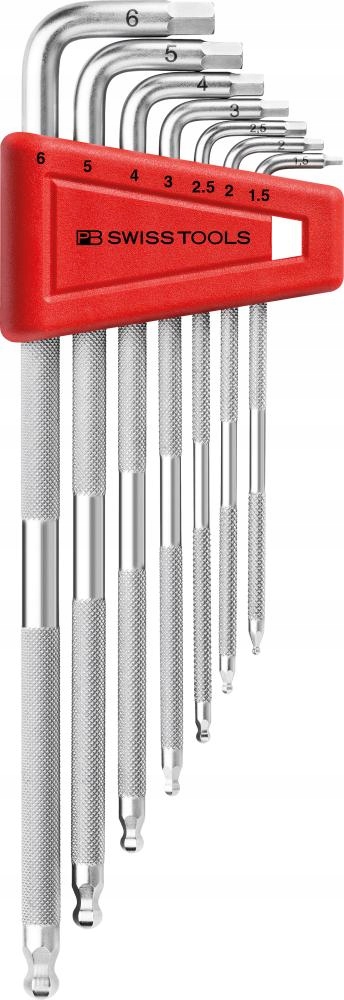 Sada imbusových kľúčov s guličkou 7-dielna 1,5-6 mm Safety Pb Swiss Tools