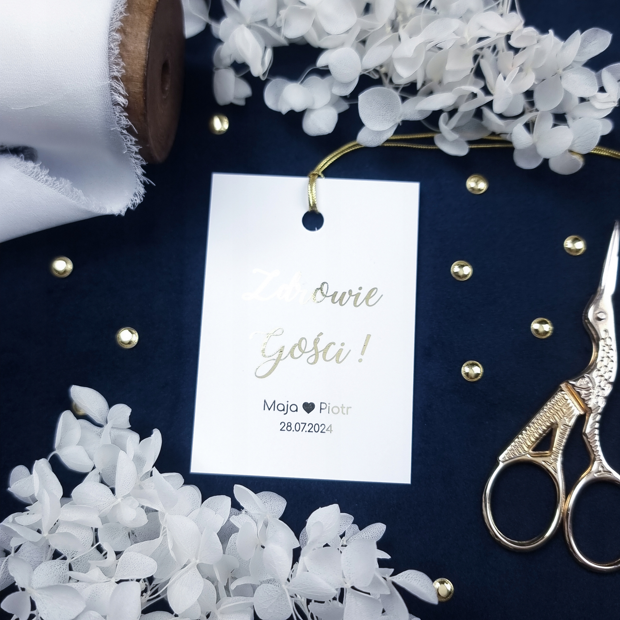 Zawieszki na butelki ZŁOCONE - 30 SZTUK Marka inny