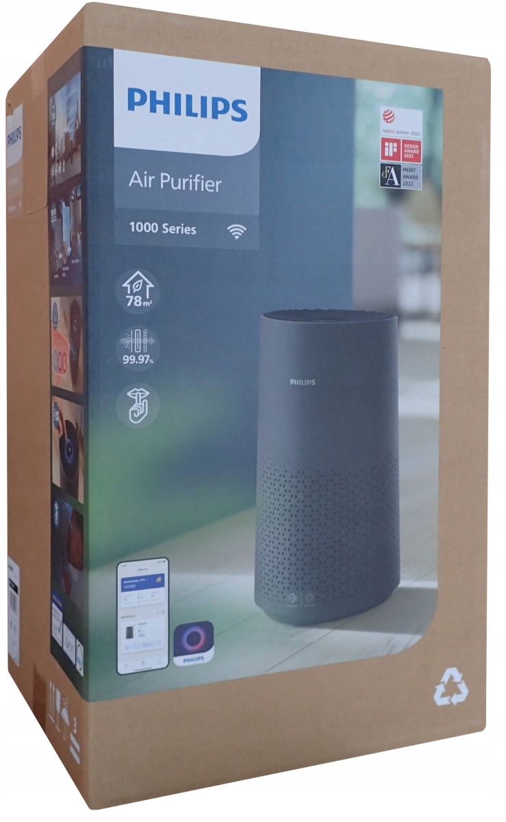 Čistička Vzduchu Philips AC1715 Hepa Uhlíkový filter Vône WiFi 78m²