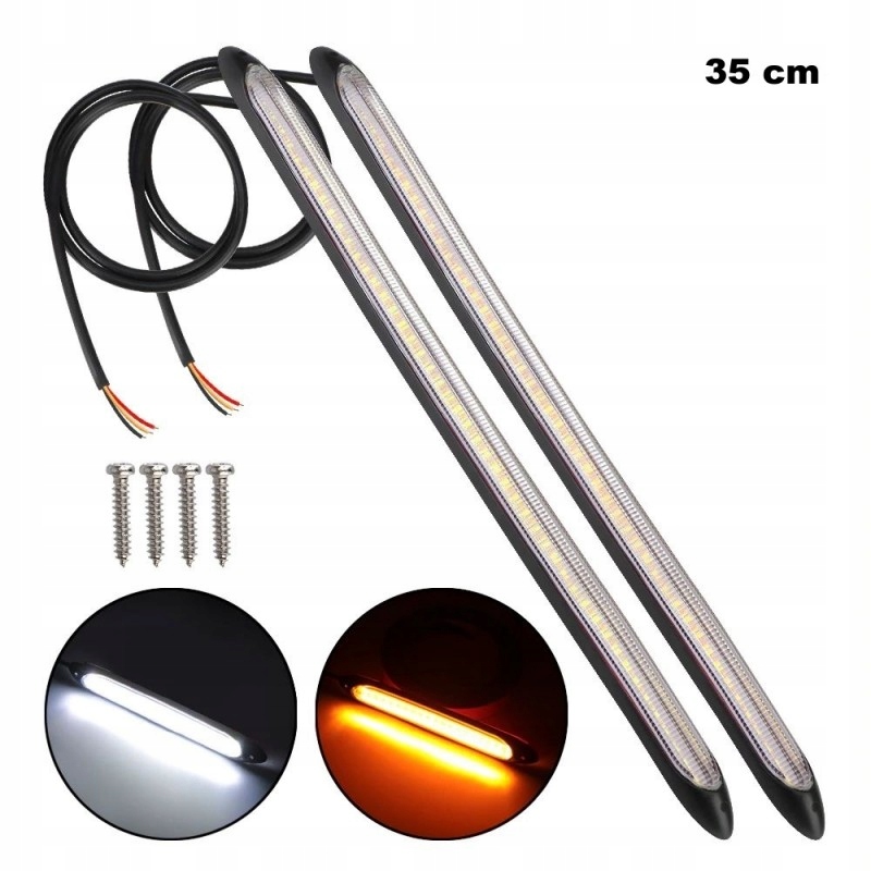 SWIATLA DRL FLEX LED dzienne plynacy kierunek WOW Voltage 12 V