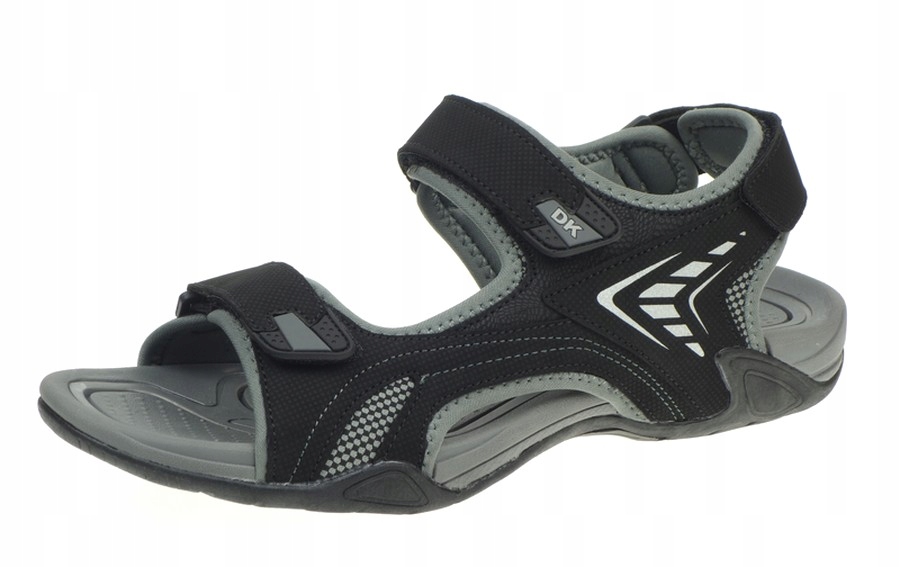 Pánské sportovní sandály Dk Ciko na suchý zip černé, lehké, velikost 41