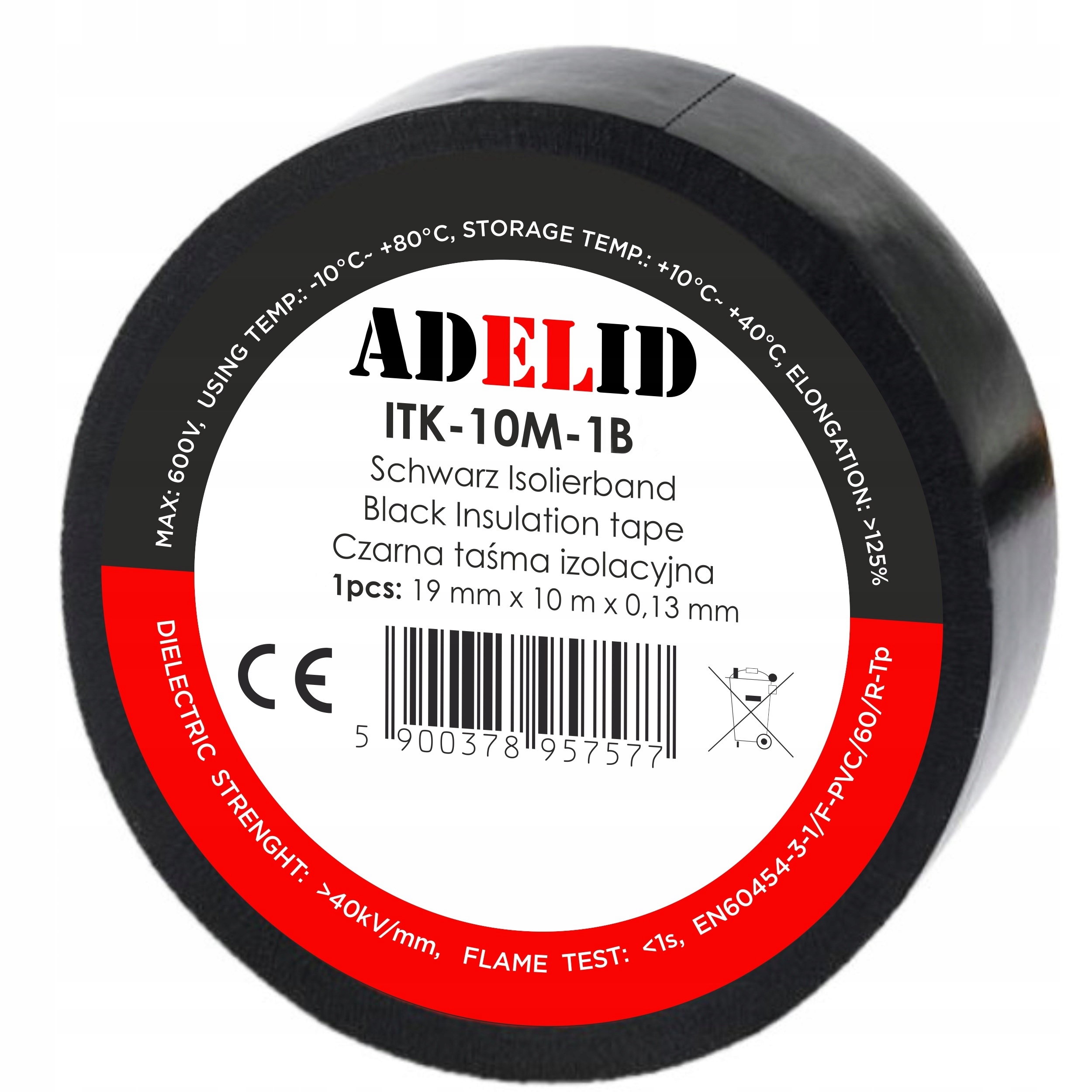 

Mocna Taśma Izolacyjna Pcv Wodoodporna Czarna