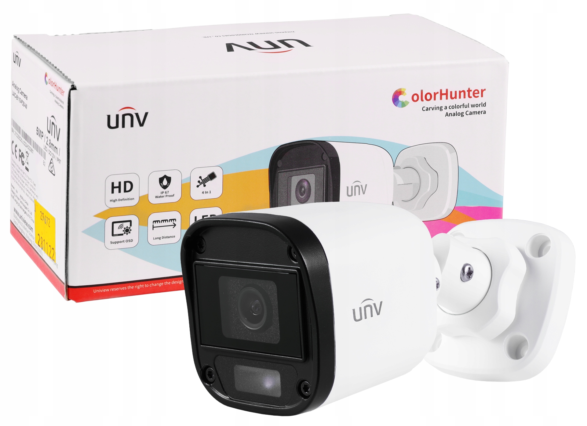

Kamera monitoringu 5MPx Cctv 2.8mm Ahd ColorHunter