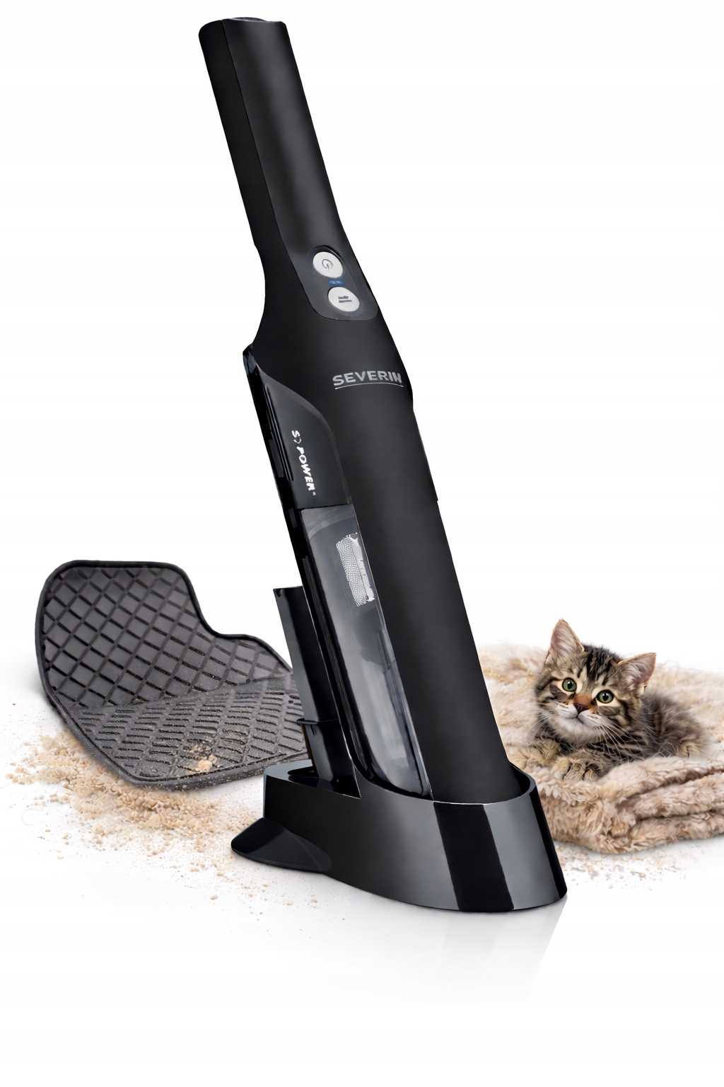 Odkurzacz Bezprzewodowy Ręczny 2W1 120W 30MIN 2 Końcówki Severin HV9589