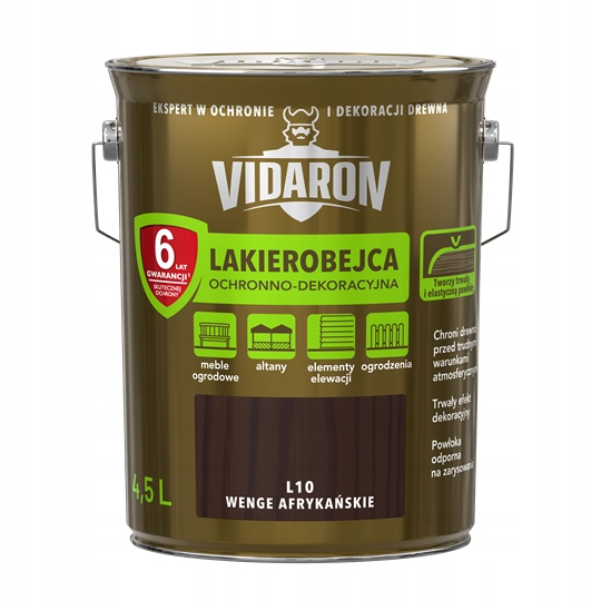 Lakierobejca Vidaron 4.5 l Wenge Afryk. L10