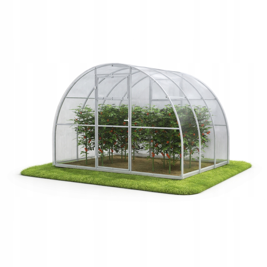 Mini zahradní skleník z polykarbonátu 2x2 m 4 mm profily 20x20 Trvanlivý