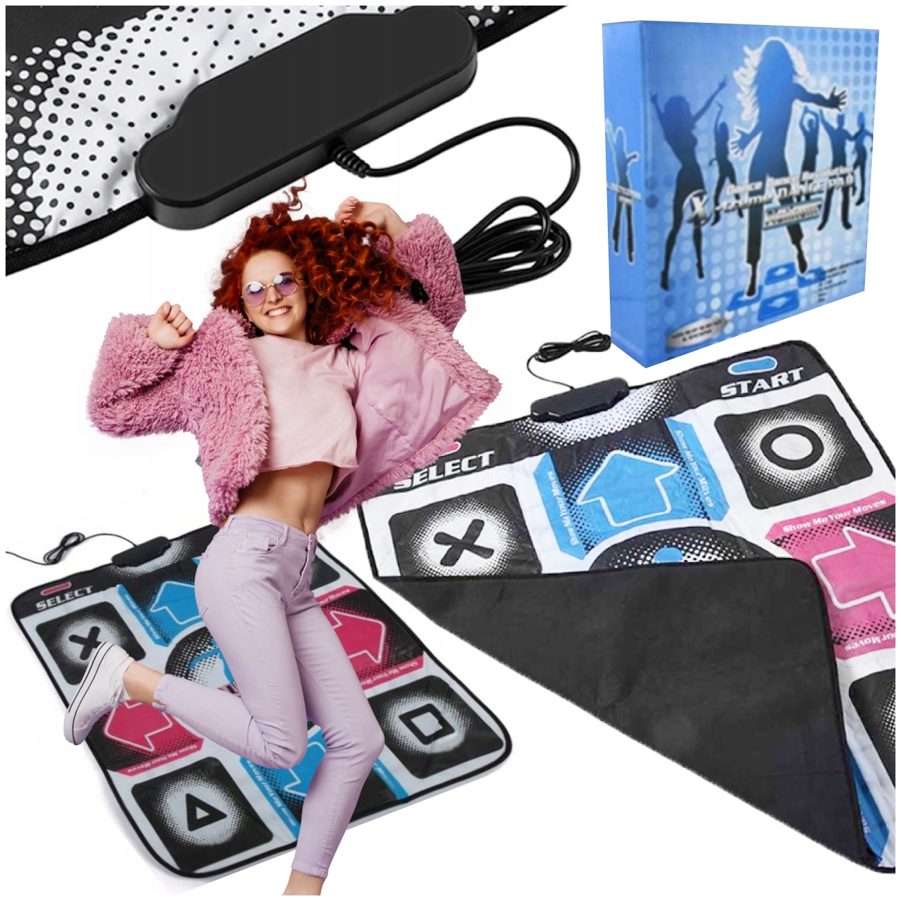 Mata Do Tańczenia Tanca Tańca Komputer Gra Usb Laptop Stepmania Pudełko