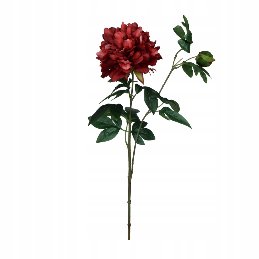

Peonia czerwona gałązka 70cm do wazonu sztuczna