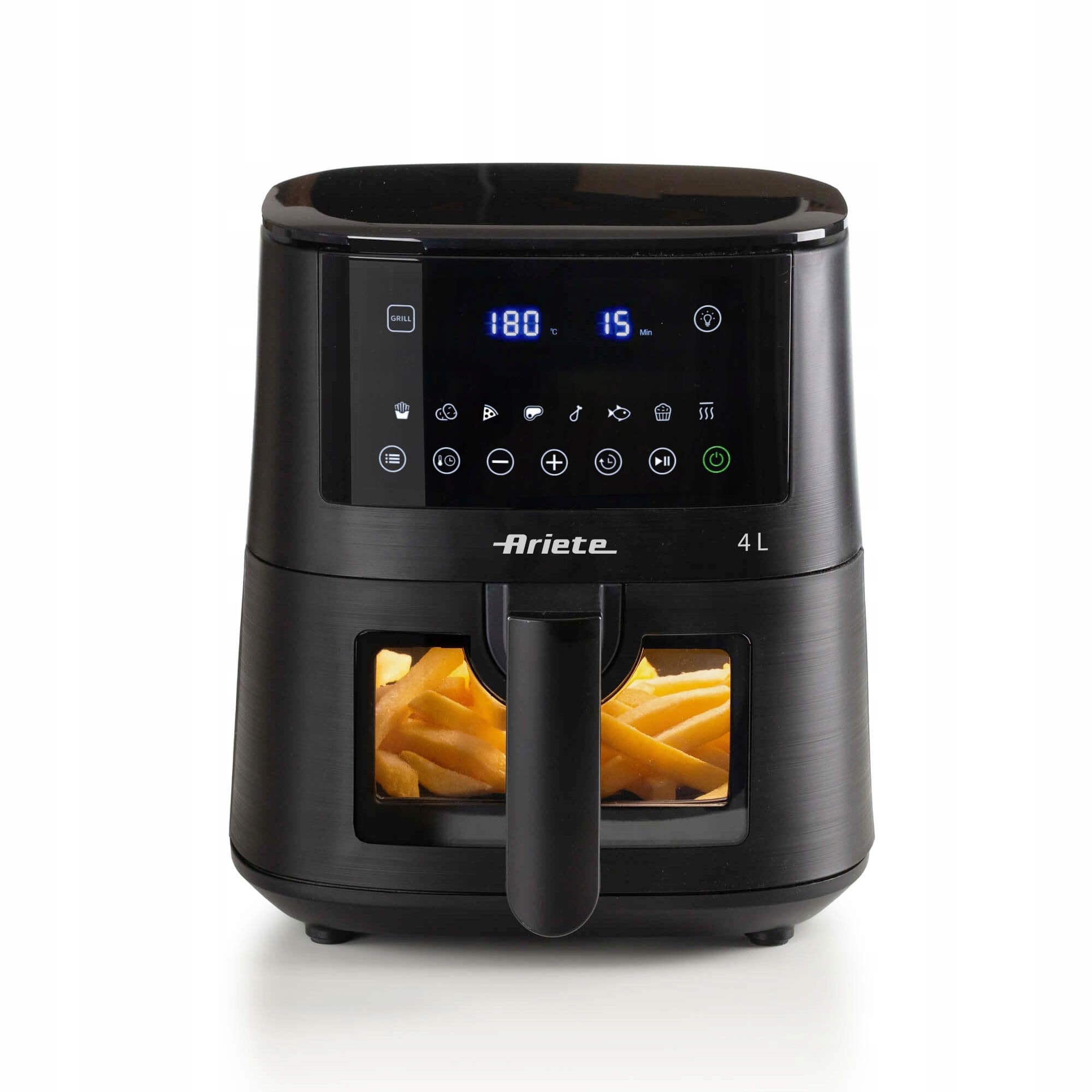 ARIETE Frytkownica Beztłuszczowa 4L 1400W 9 Programów Grill Czarna — miniatura 2