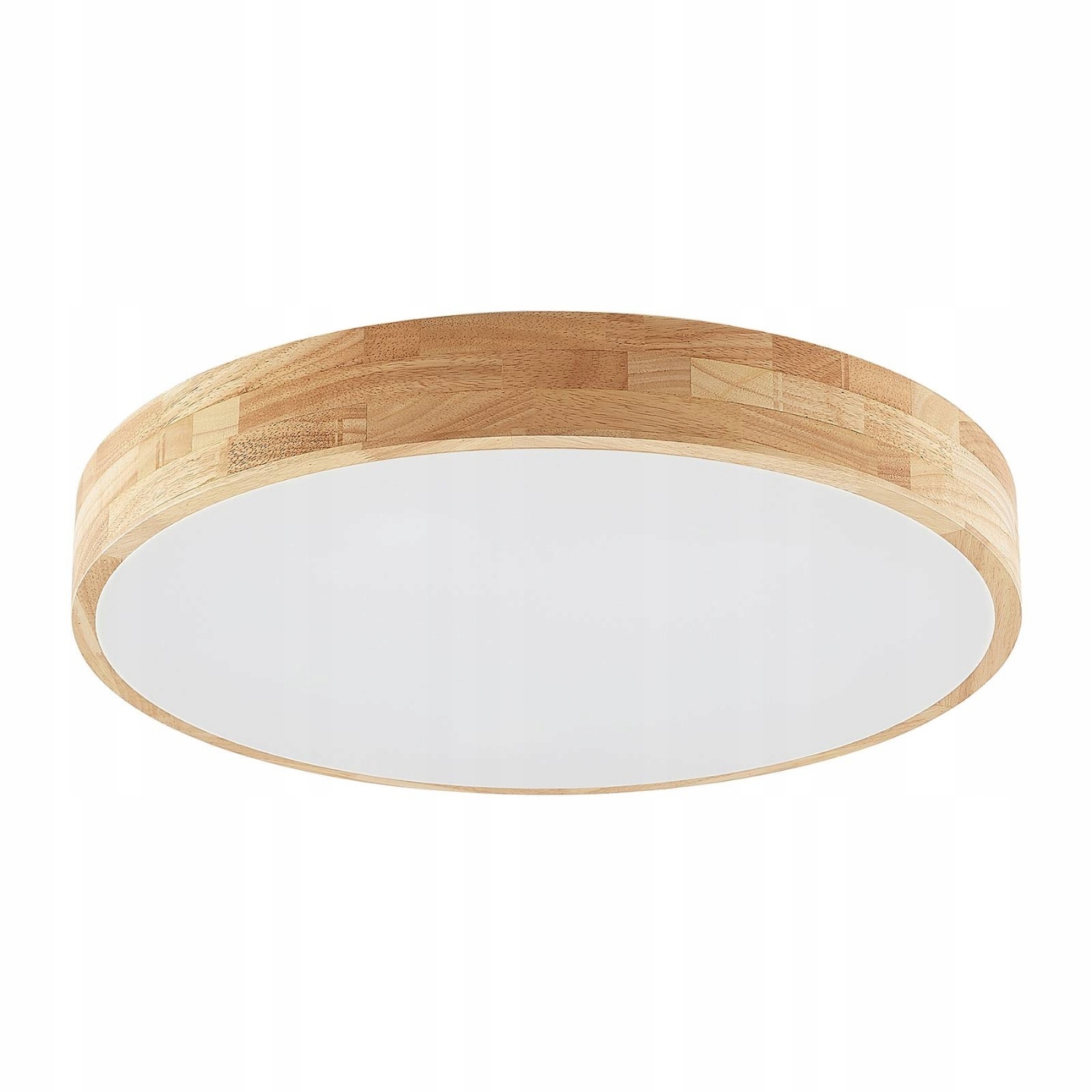 Lampa sufitowa Lindby Tanju, Ø 60 cm, 5-punktowa, drewno kauczukowe, E27