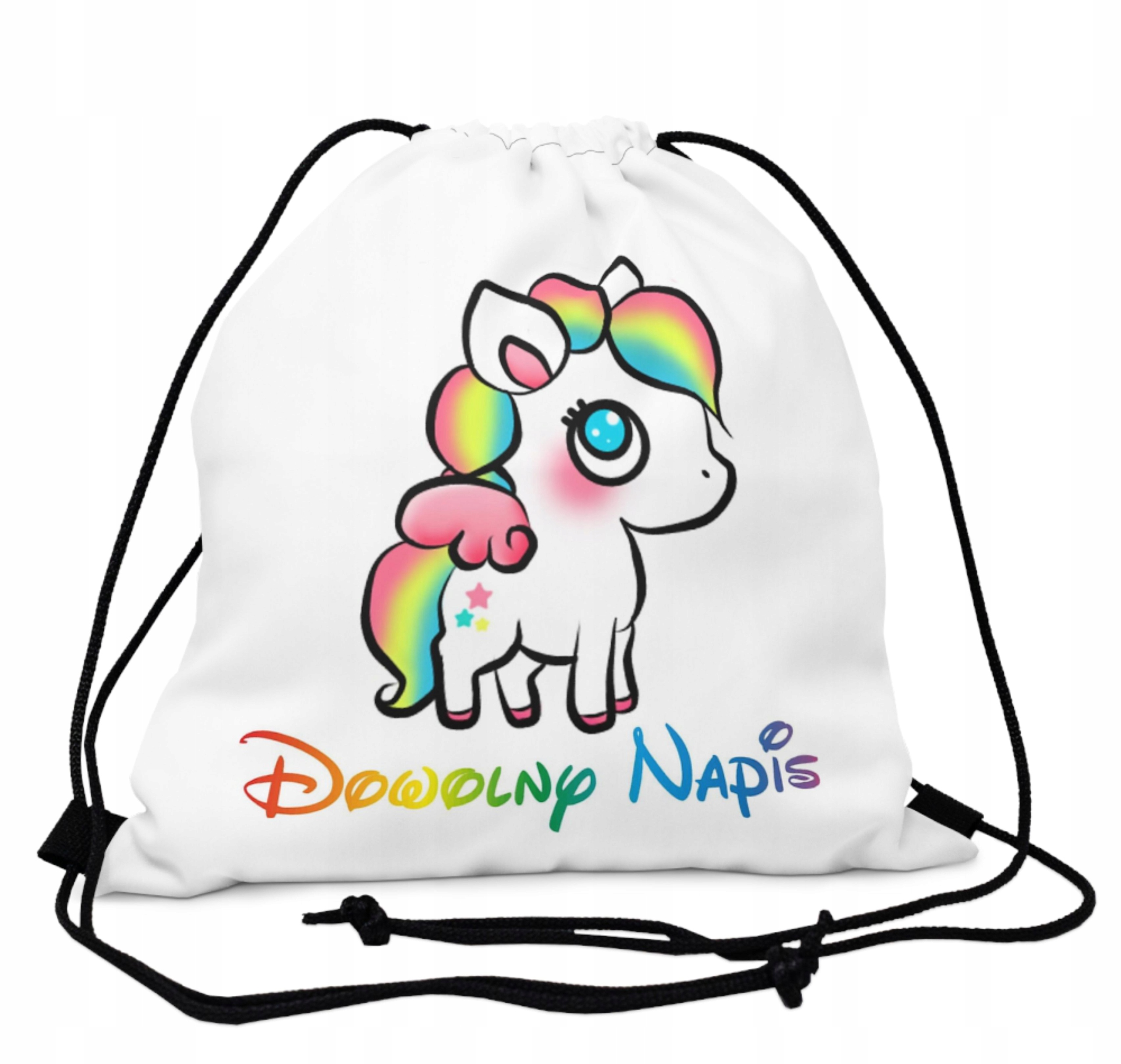 

Worek imię Kucyk pony koń strój Buty Wf do szkoły