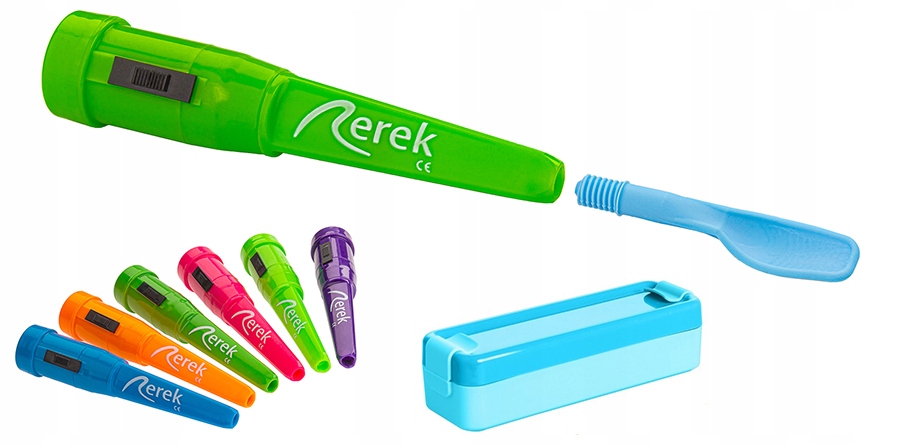 REREK WIBRATOR LOGOPEDYCZNY + 1 KOŃCÓWKA KOLOR ZIELONY - OrtoSklep