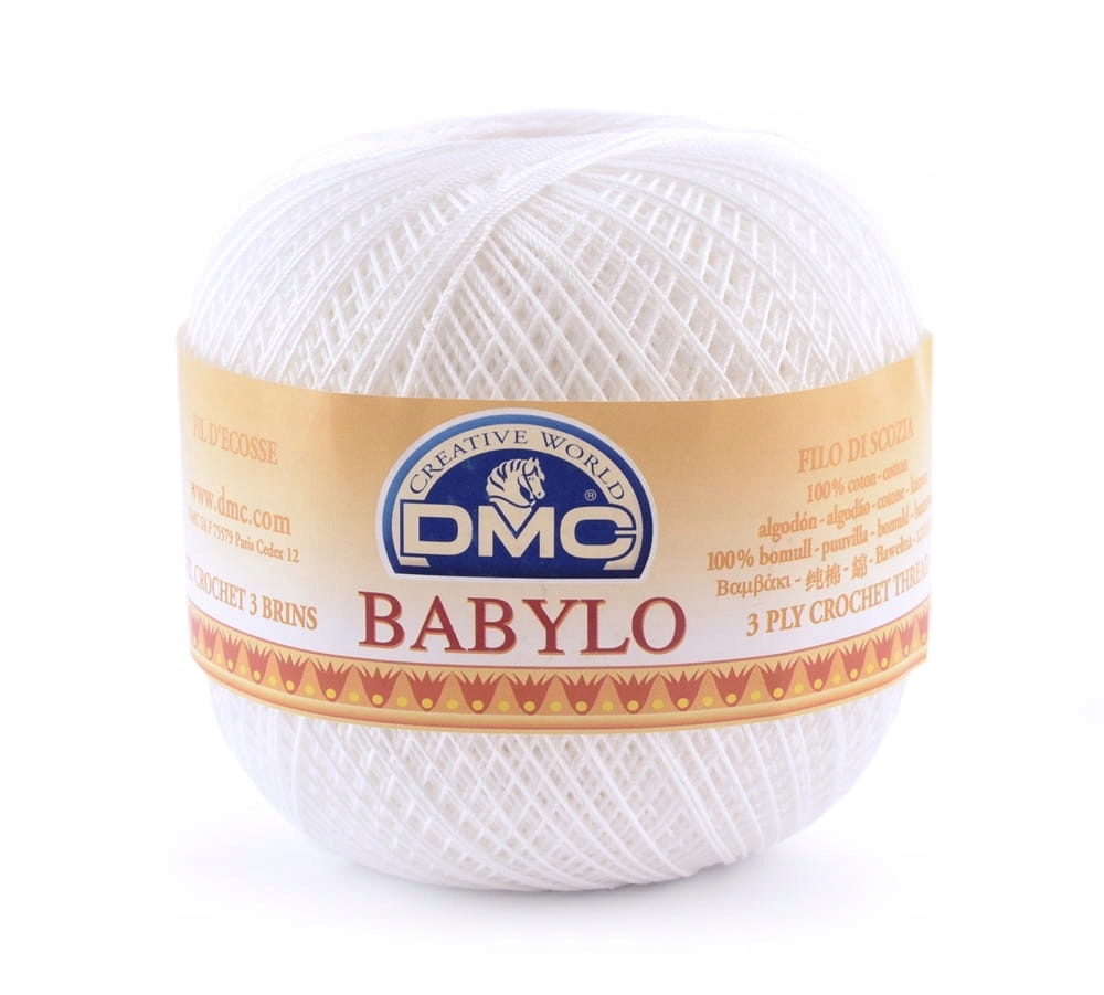 Kordonek DMC Babylo 100g B5200 śnieżna biel 40
