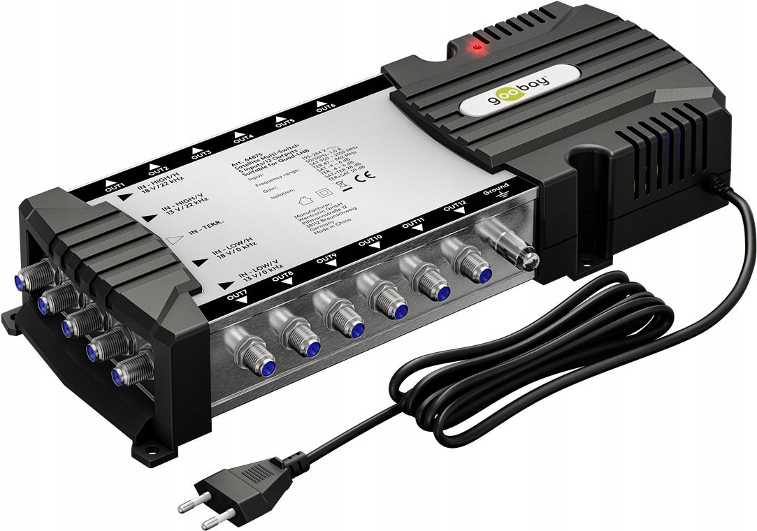 Multiprzełącznik Sat 5 wejść/12 wyjść