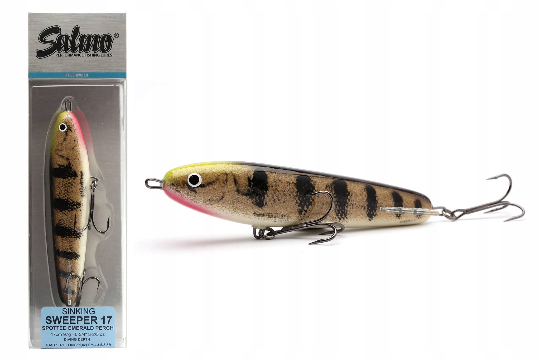Wobler Salmo Sweeper 17 Emerald Perch 97g Ep