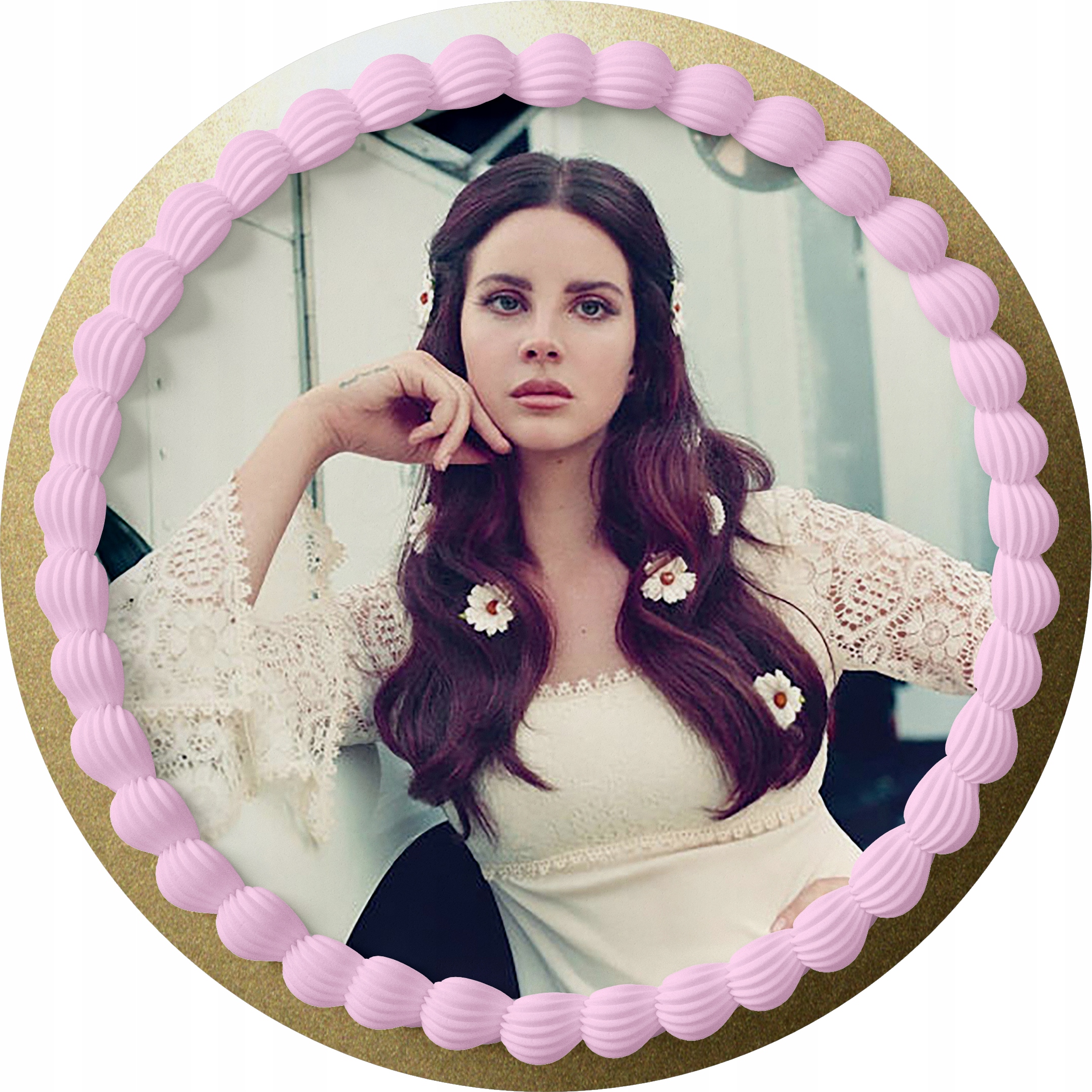 OPŁATEK NA TORT LANA DEL REY + GRATIS TEKST IMIĘ