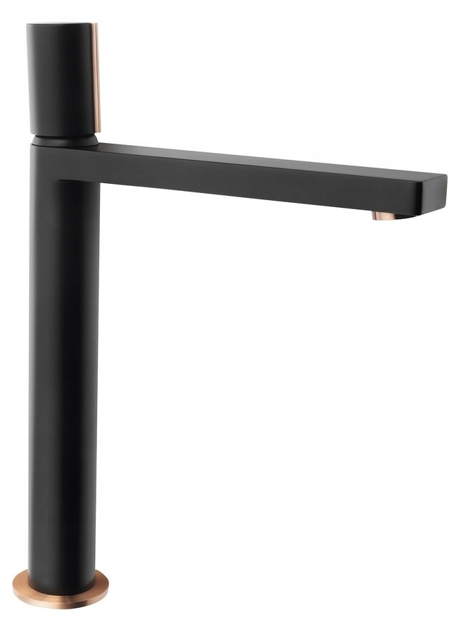 Kaisa stojanková umývadlová batéria, vysoká, bez výtoku, 235, čierna/matná m