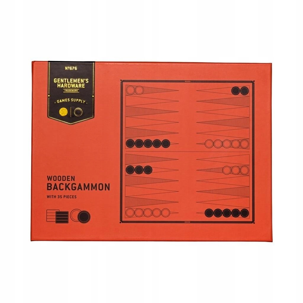 Wooden Backgammon gra planszowa planszówka