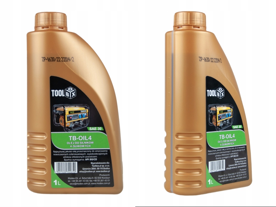 

Olej Do Silników 4-SUWOWYCH 1L SAE30 Agregatów