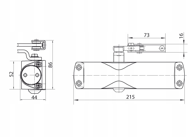 Samozamykacz GEZE TS 1000 C z ramieniem srebrny Zastosowanie uniwersalne