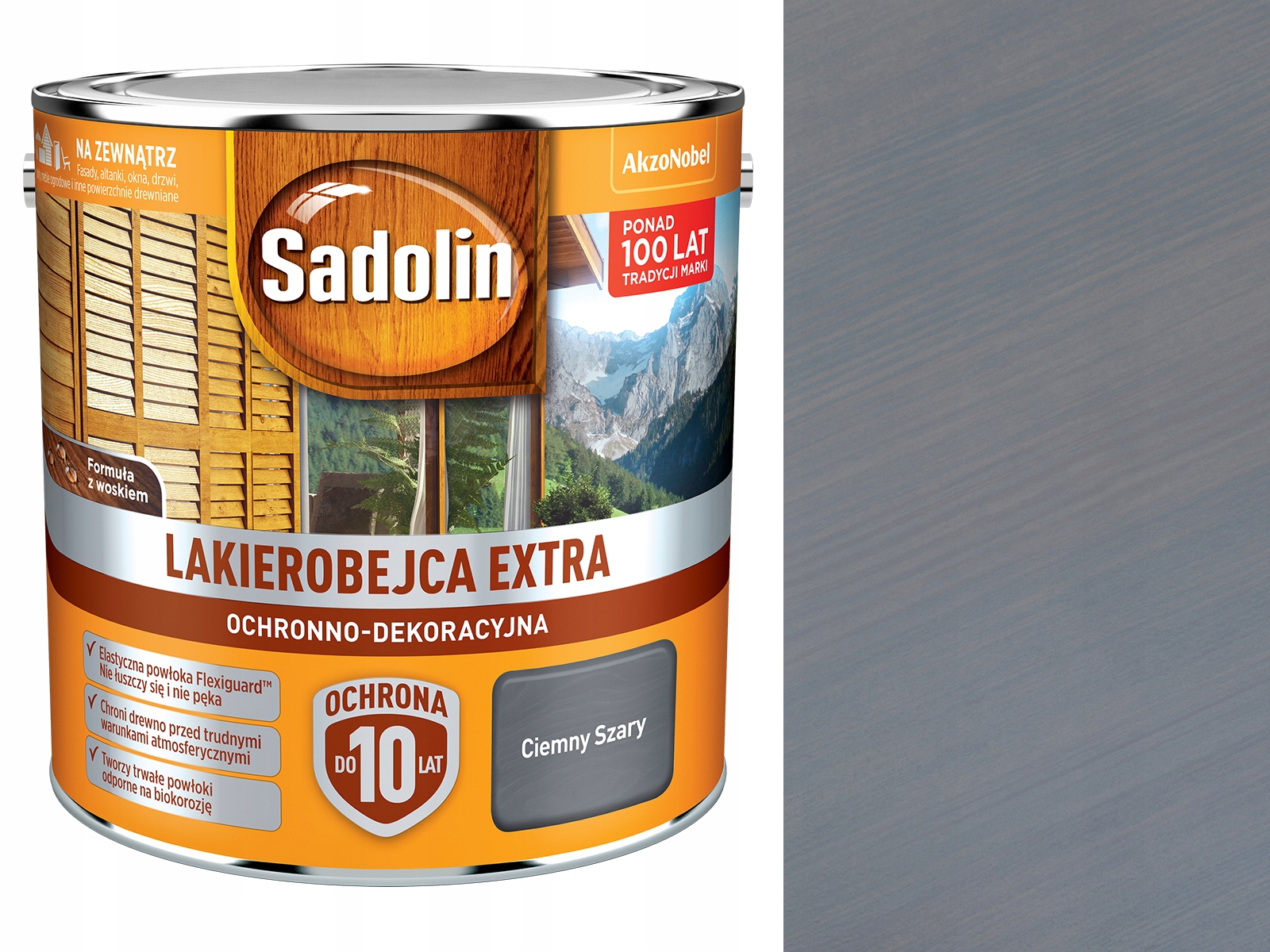 

Sadolin Lakierobejca Extra Ciemny Szary 5L