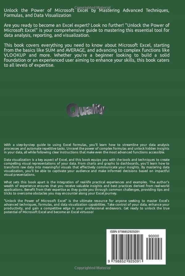 Okoro, Daniel Microsoft Excel: Mastering Excel skills and Practical Applica Język publikacji angielski