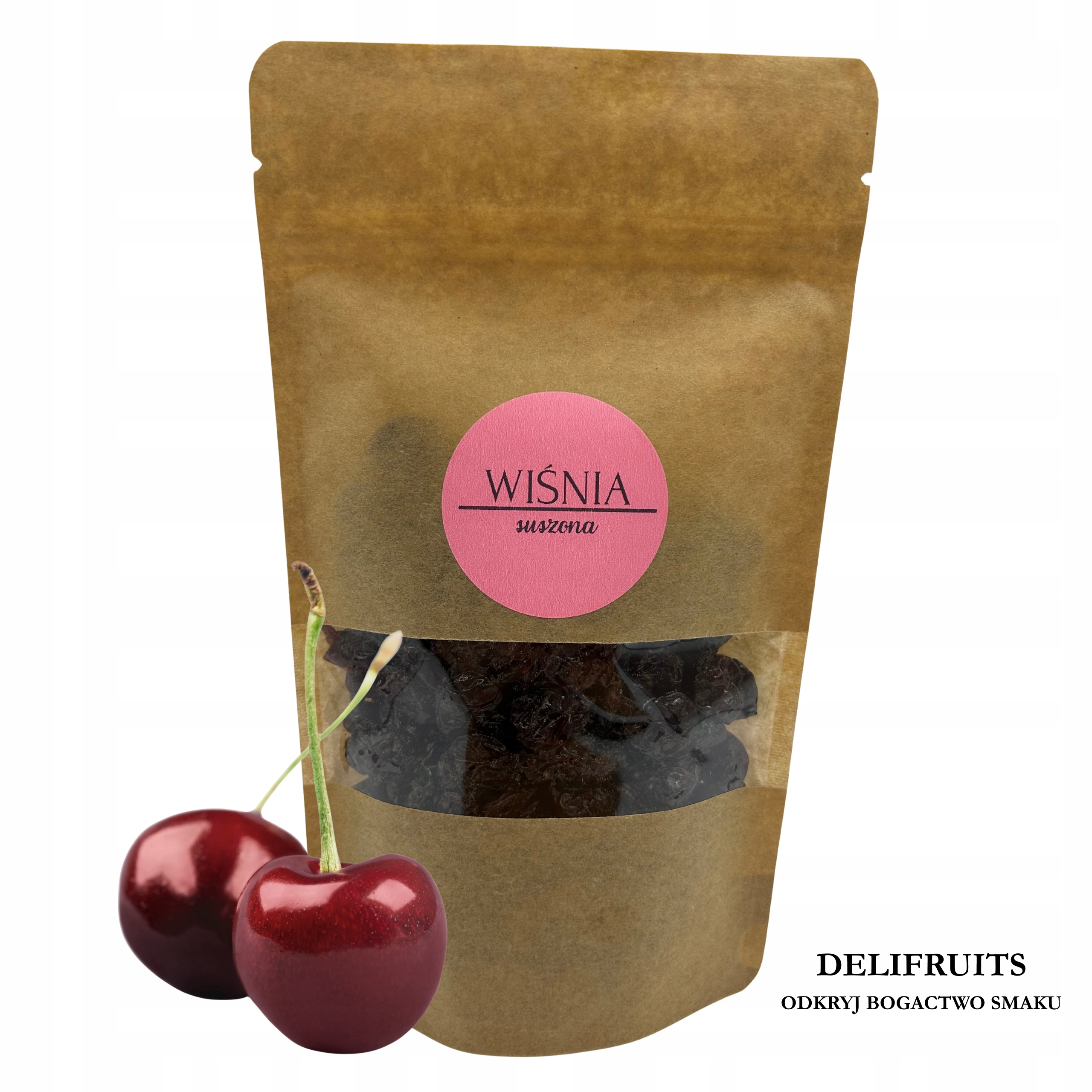 Wiśnia Suszona 2,5KG (2500G) Delifruits Słodkie Owoce