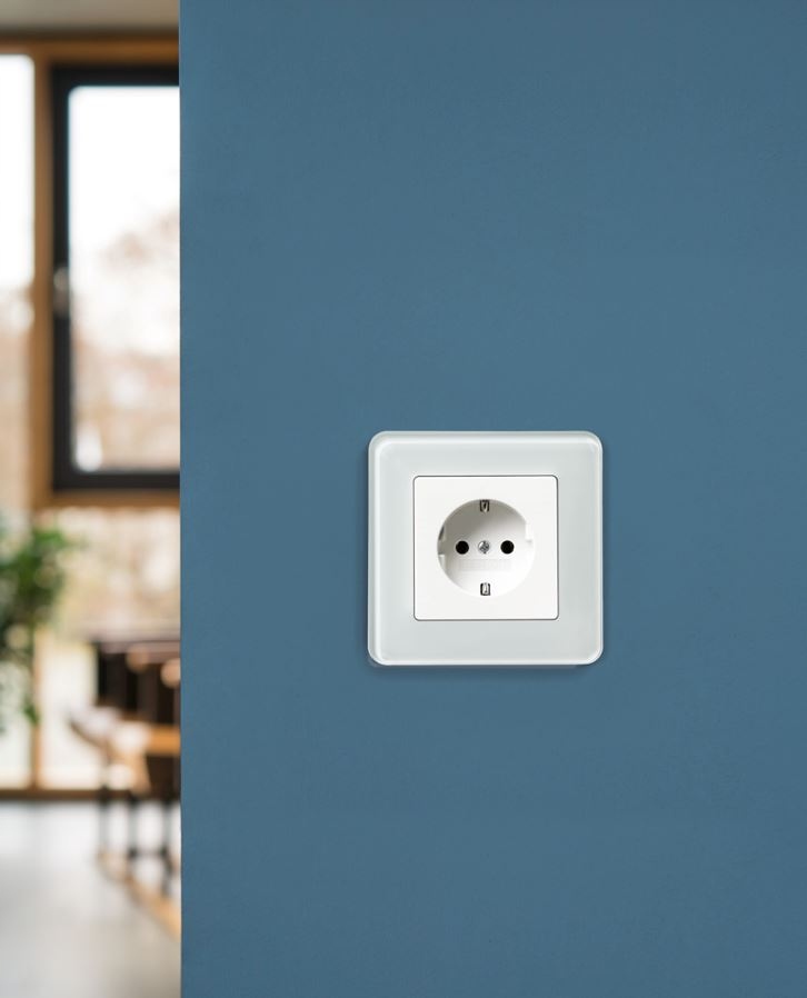 BERKER Q.x Płytka czołowa do gniazda z uziemieniem Liczba gniazdek 1 szt.