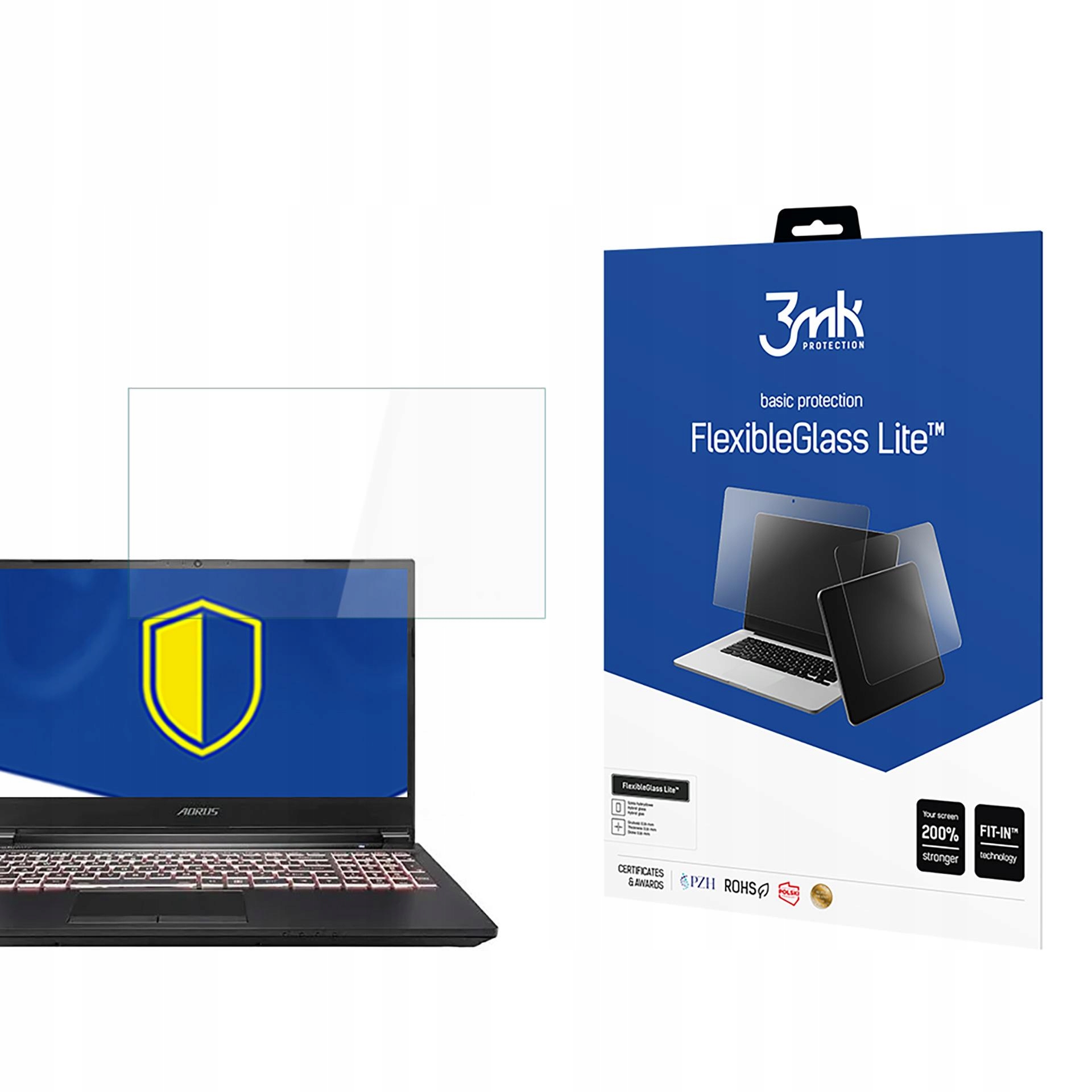 Hybridní ochranné Sklo 3mk FlexibleGlass Lite na displej Gigabyte Aorus 7
