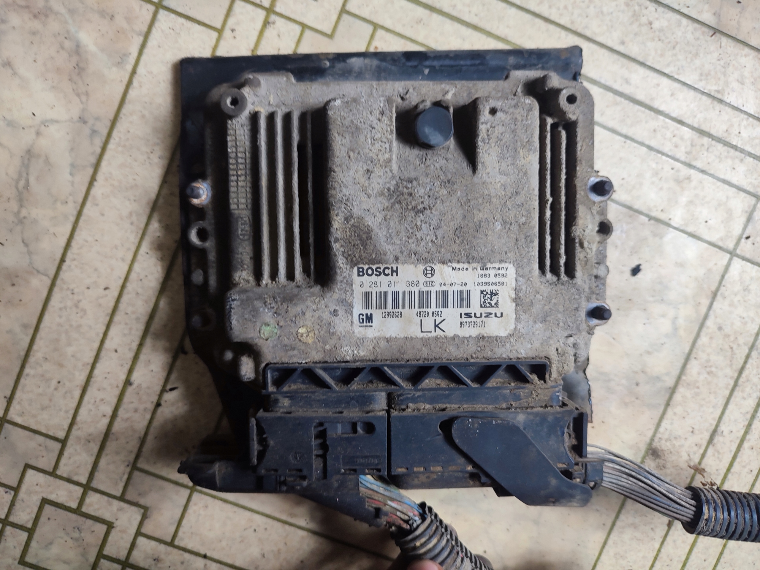 WYLOGOWANY Z PINEM computer OPEL 1.7 12992628