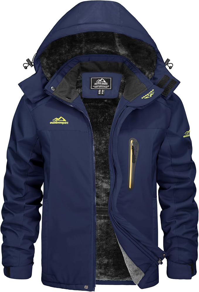 Kefitevd męska zimowa wodoodporna kurtka narciarska typu softshell