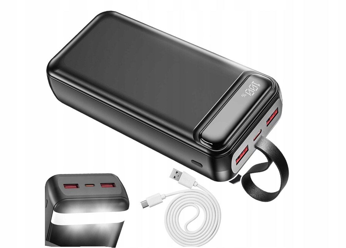 Powerbanka Silná 50000 mAh 2xUSB Usb-c 22.5W Qc Pd Hinne HE3 Mt