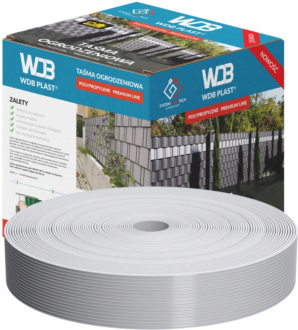 TAŚMA OGRODZENIOWA OSŁONA PANELI 3D 4,75x35m PP UV