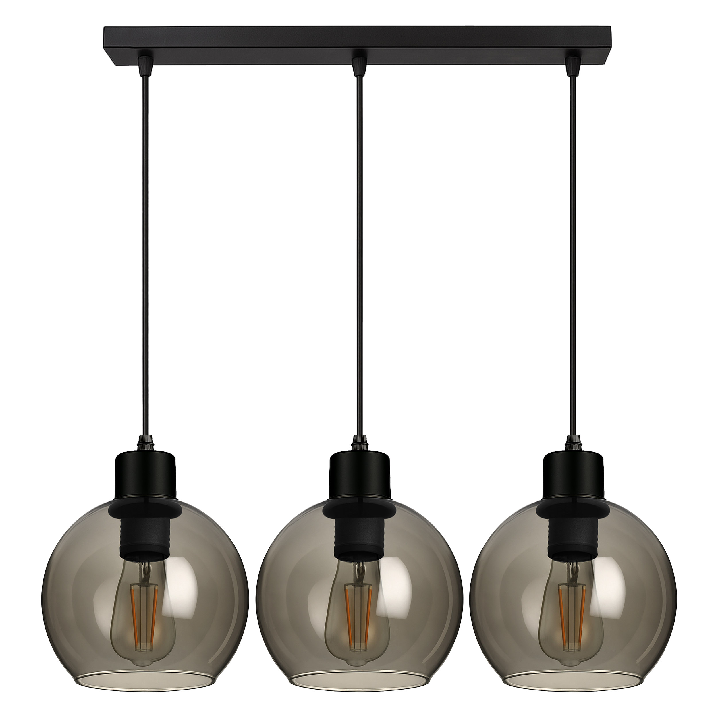 Lampa Sufitowa wisząca Żyrandol Plafon Led szklane kule Dymiona Modern