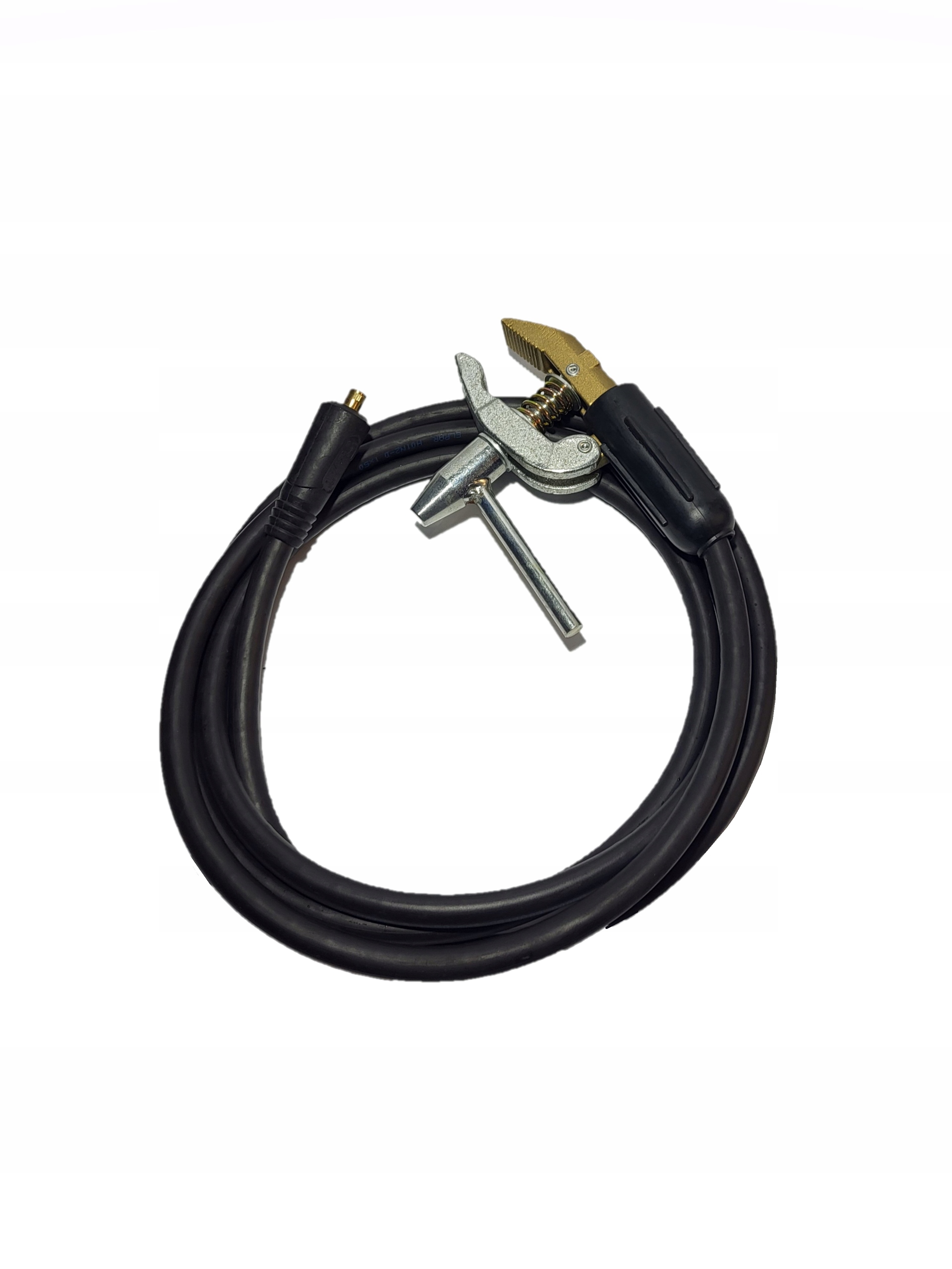 Svařovací Kabel 6 m Masový s Pólovým Šroubovým Svorkem 600 A 70 mm2