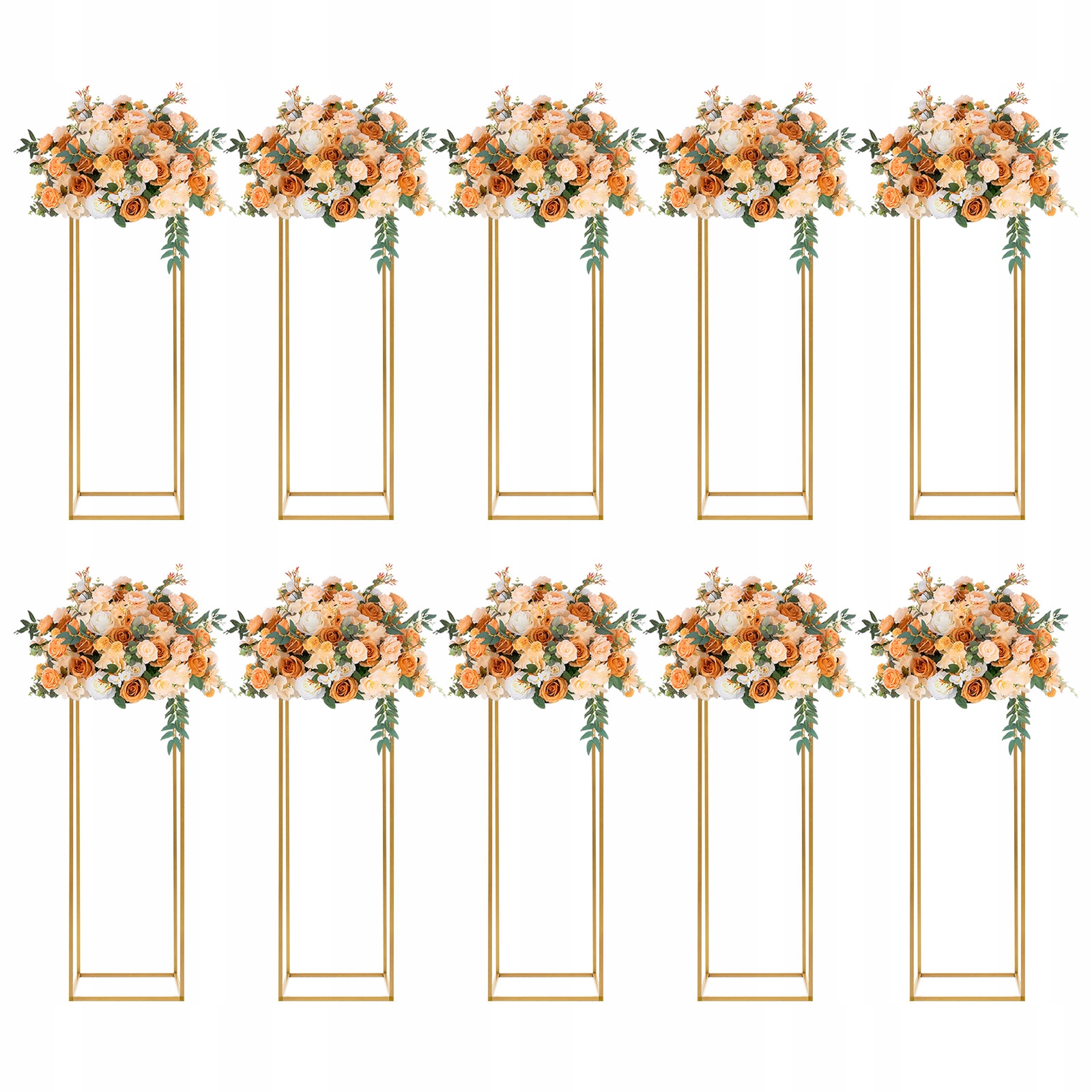 10SZT POSTUMENT KWIETNIK STOJAK KWIATY 80CM