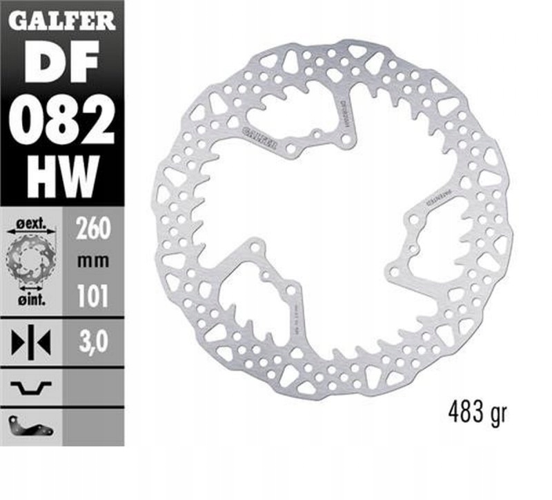 Predný Brzdový Kotúč Honda Crf 250R '15-'24; Crf 450R 15-24 (260X101X3MM)