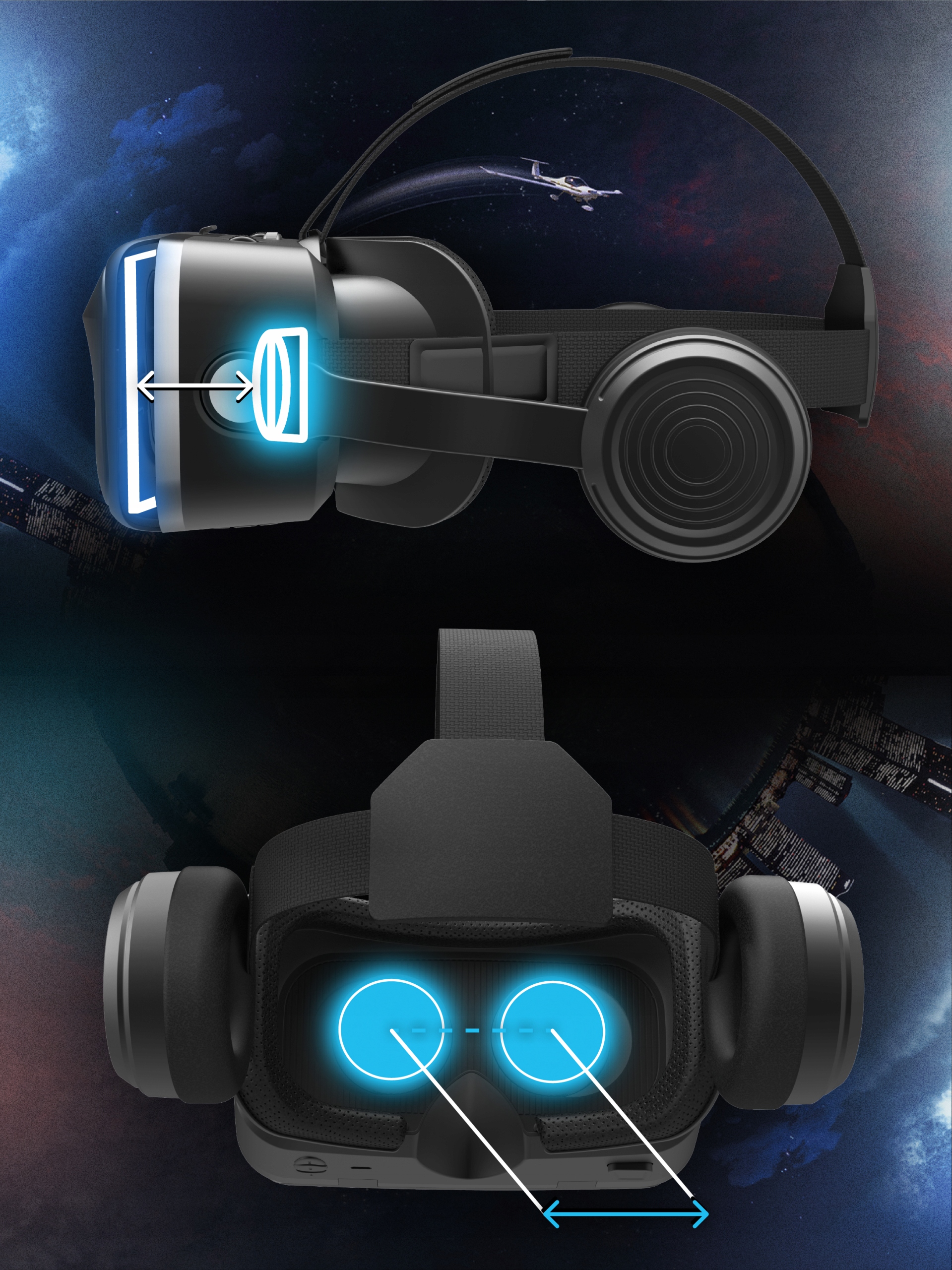 OKULARY VR GOGLE 3D MIRU VMR600E Marka MIRU