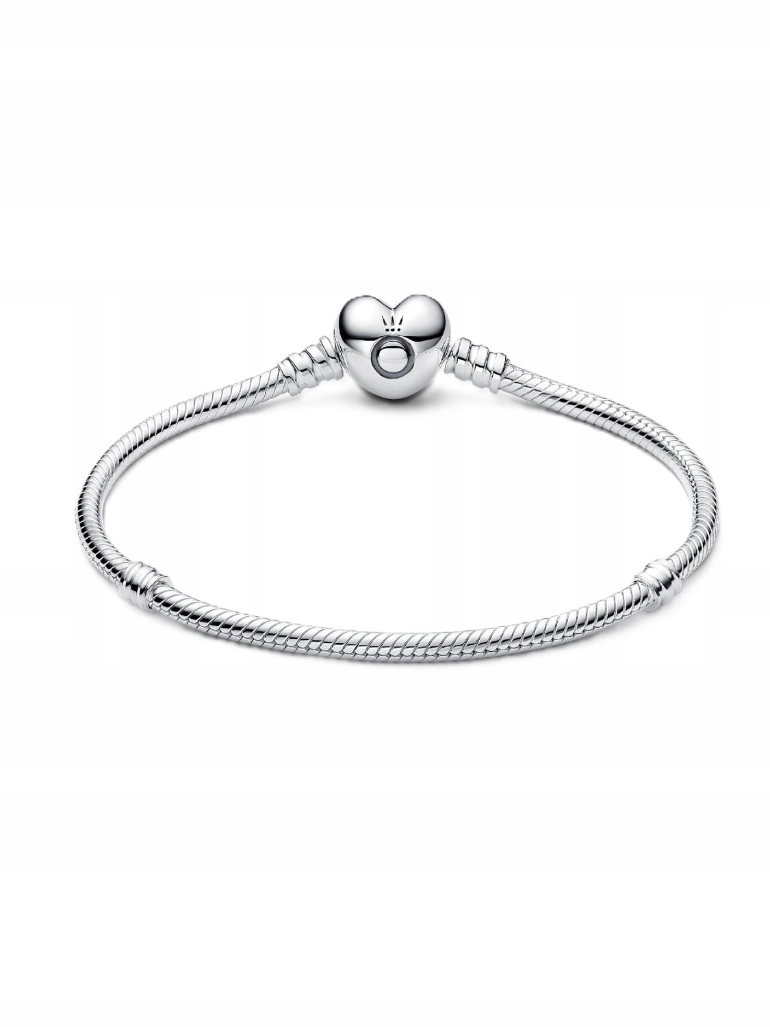 Bransoletka Damska Pandora 590719-17 Moments Srebrna Serce Wężykowy Splot